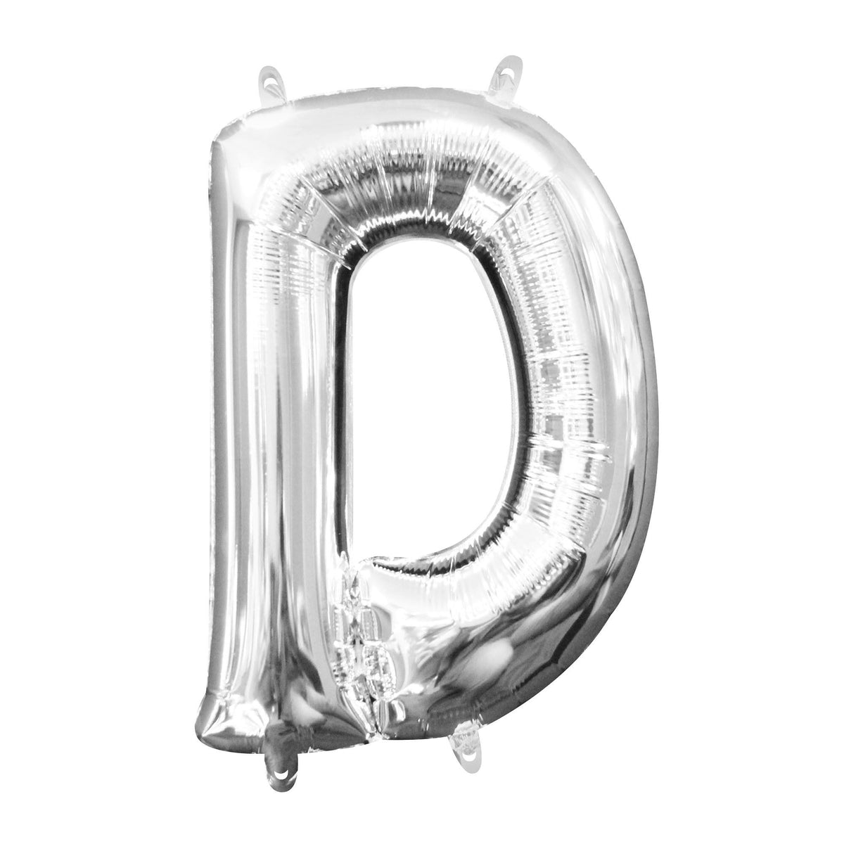 Silver Foil Mylar Balloon Letter D