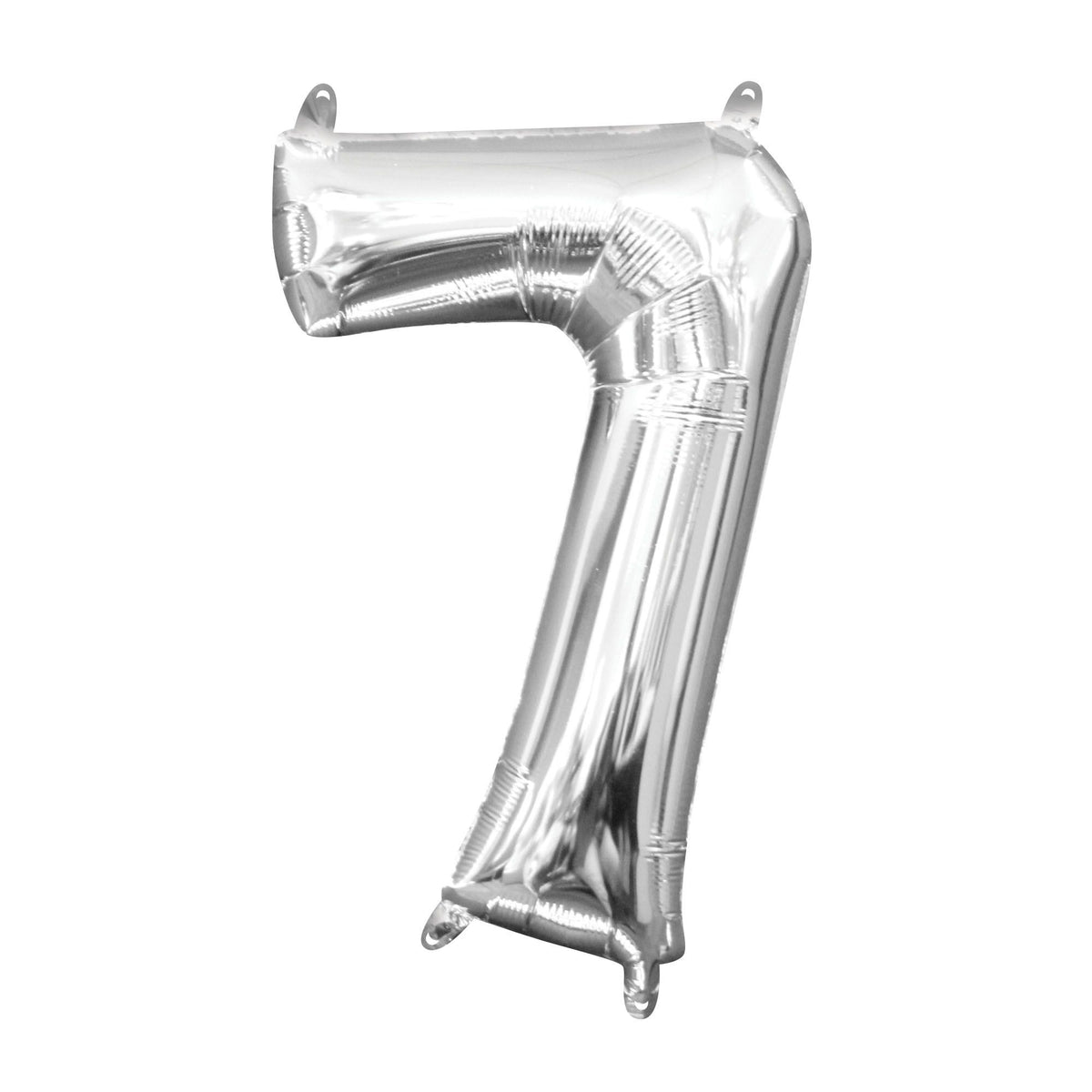 Silver Number 7 Foil Balloon