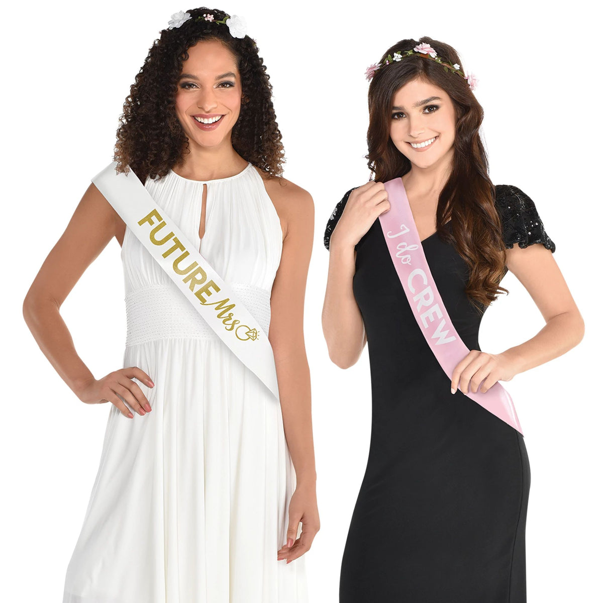 Elegant Bachelorette Sash Set - Pack of 8
