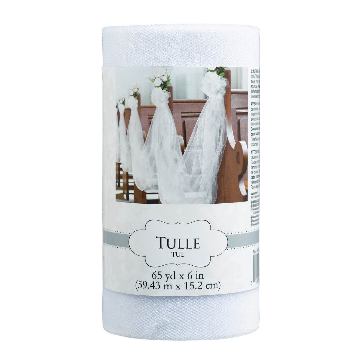 Elegant White Tulle Spool for Wedding Decorations