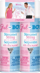 Silly Streamer String Decoration, Pink, 2-pk, for Gender Reveal