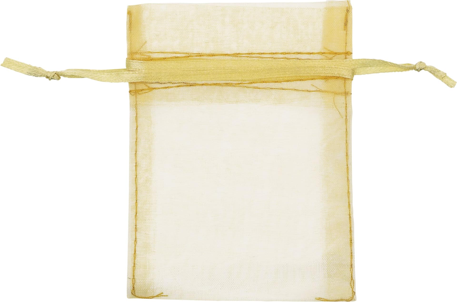 Elegant Gold Mesh Favor Bags, 4-inch, 24 Pack