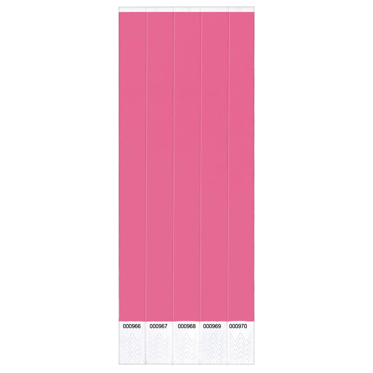 Solid Pink Event Wristbands - Pack of 250