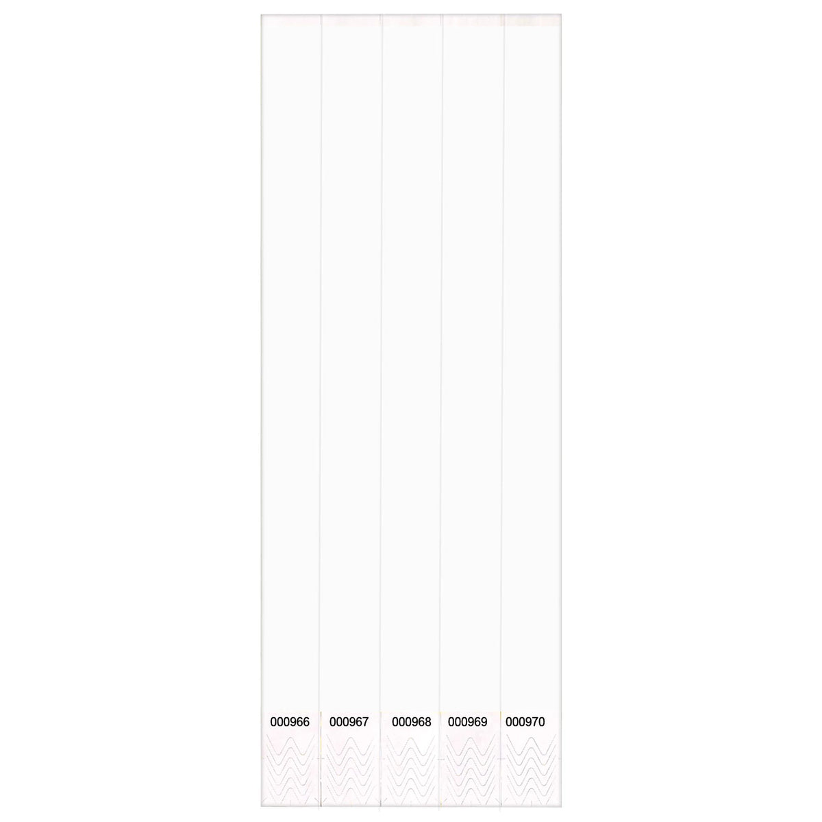 Solid White Event Wristbands - 250 Count