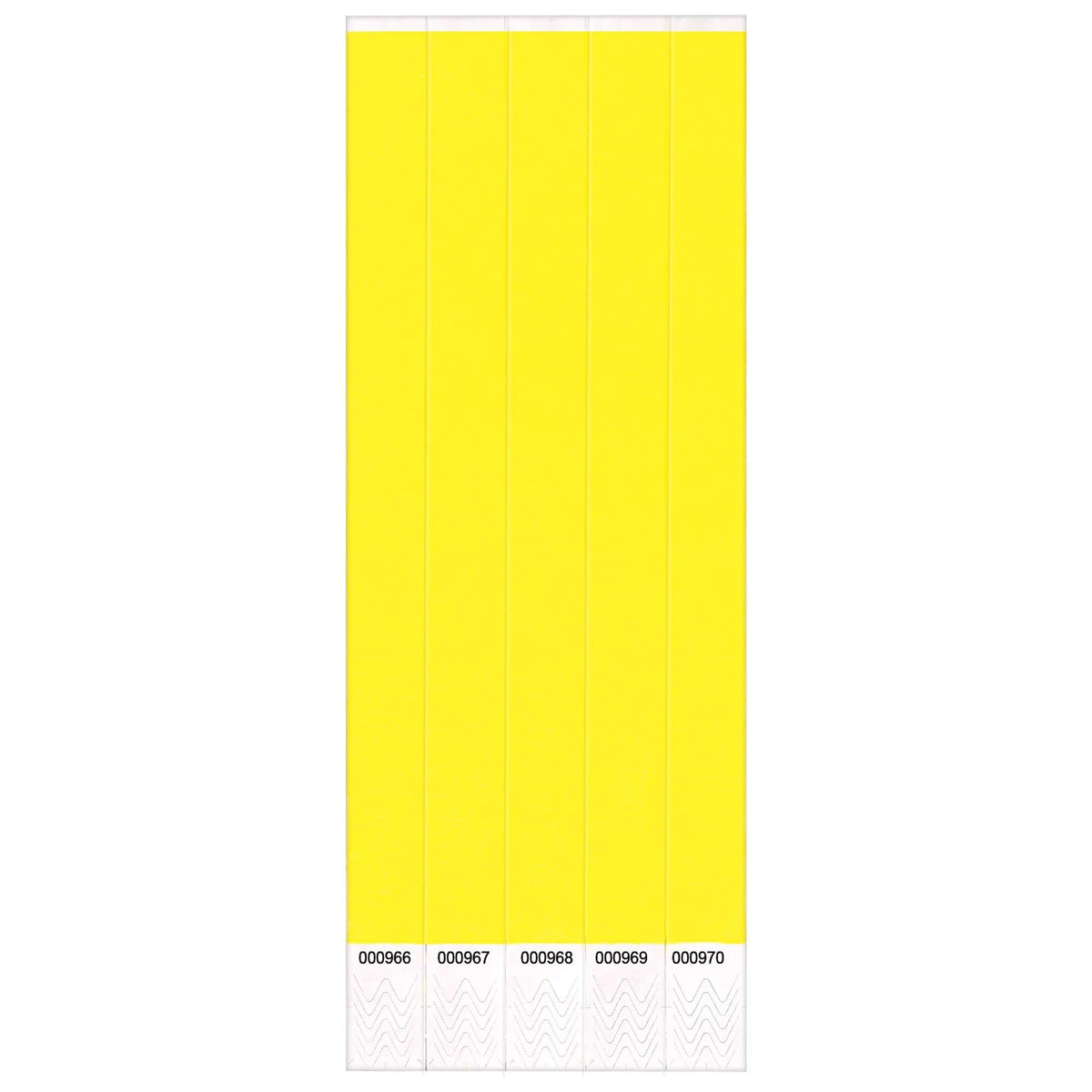 Solid Yellow Event Wristbands - Pack of 250