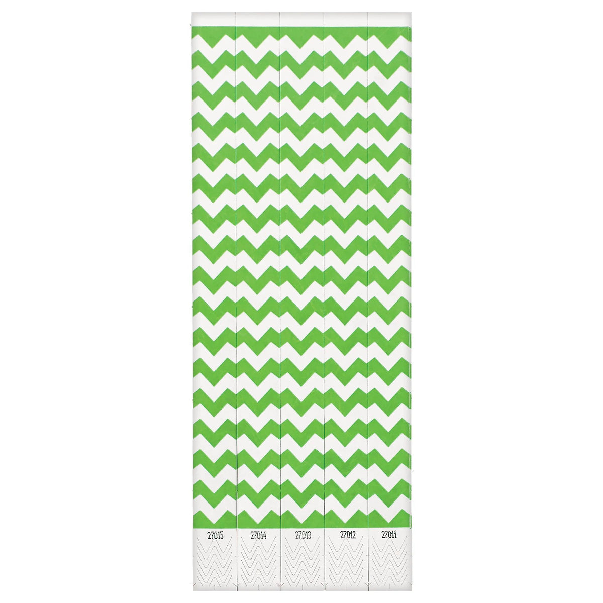 Chevron Waterproof Wristbands, 10-inch, 500 Pack