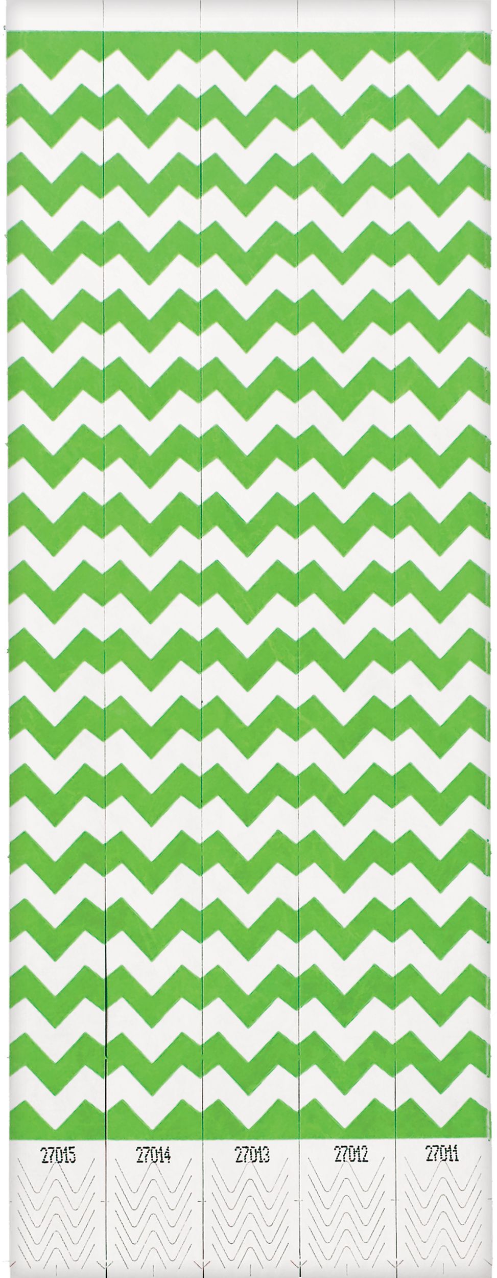 Chevron Waterproof Wristbands, 10-inch, 500 Pack