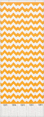 Waterproof Chevron Wristbands, Orange, 10-inch, 500-pk