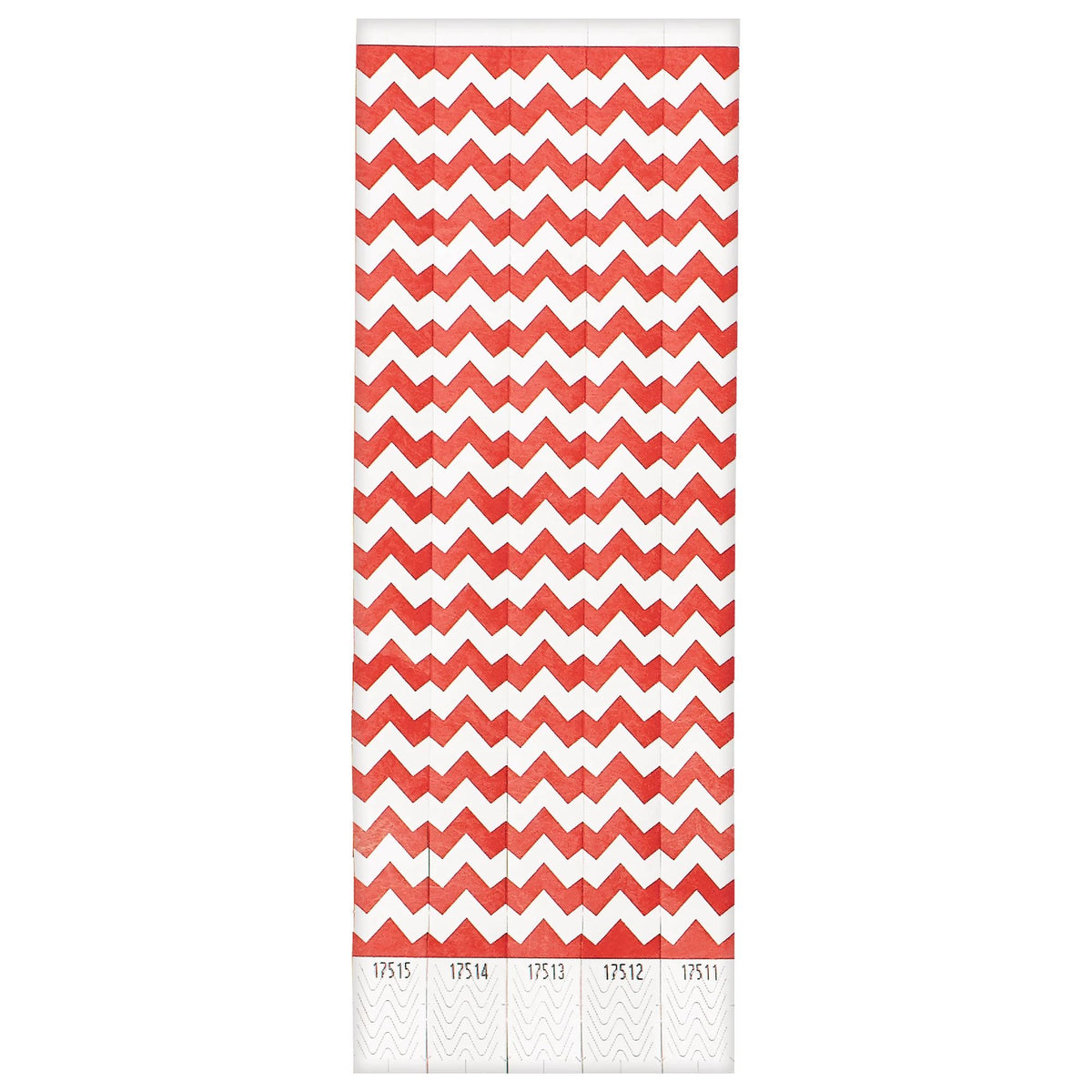 Waterproof Red Wristbands, 10-inch, 500-pk