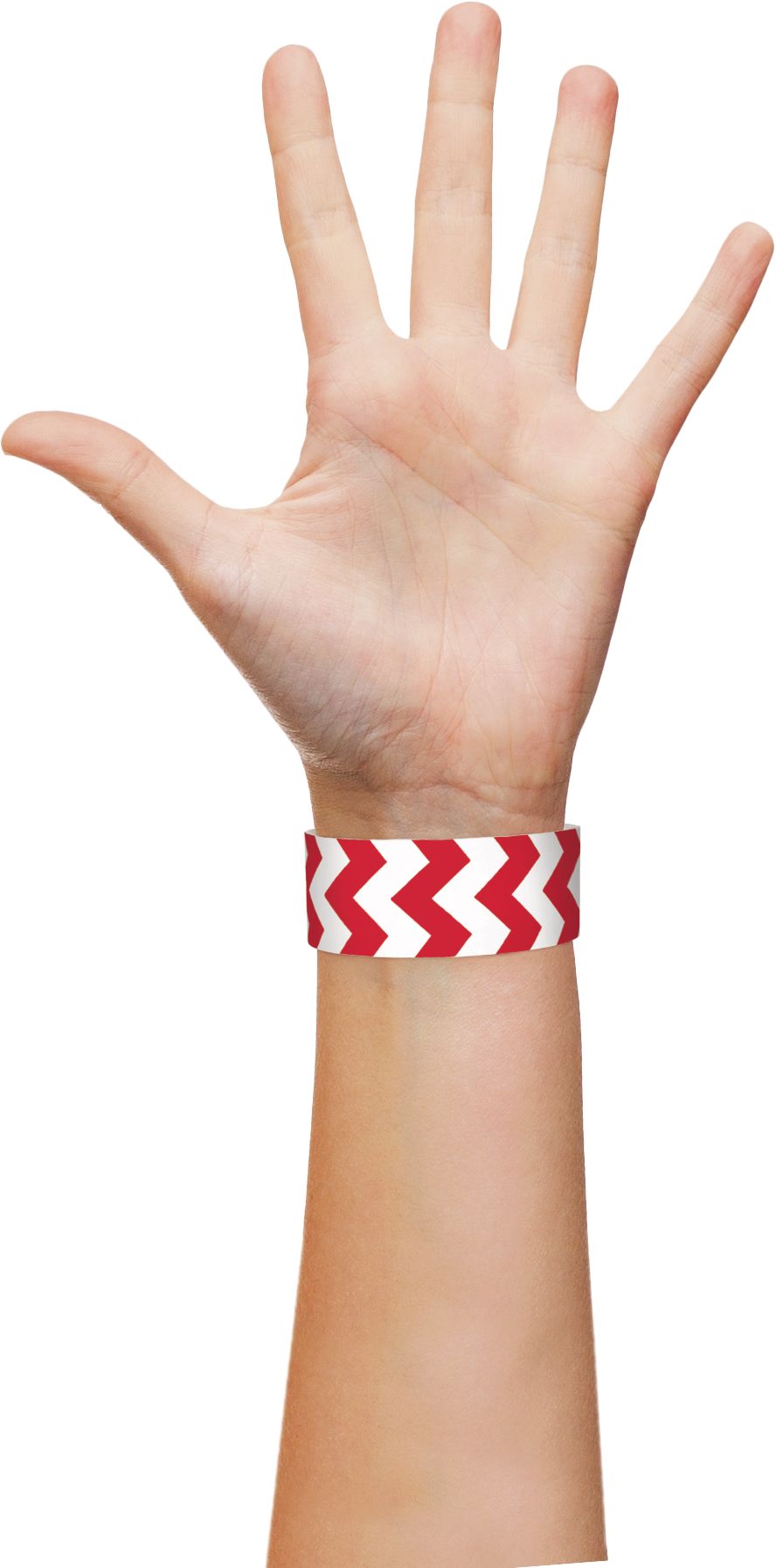 Waterproof Red Wristbands, 10-inch, 500-pk