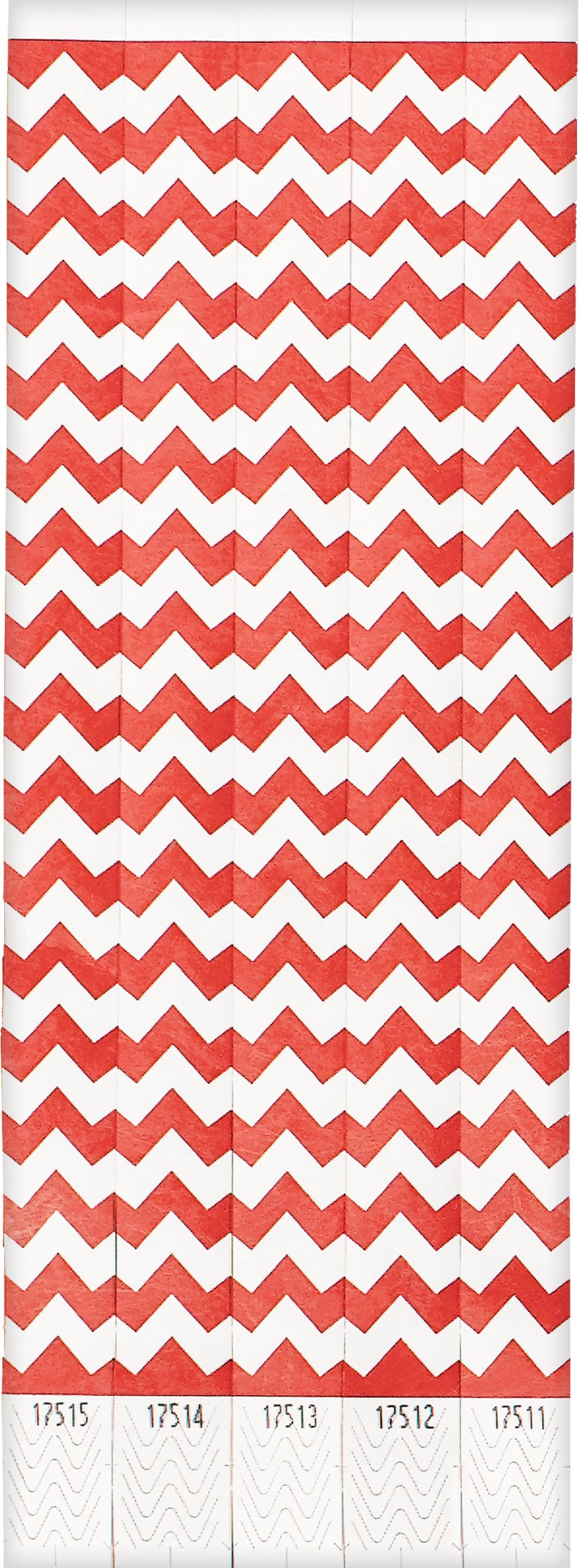 Waterproof Red Wristbands, 10-inch, 500-pk
