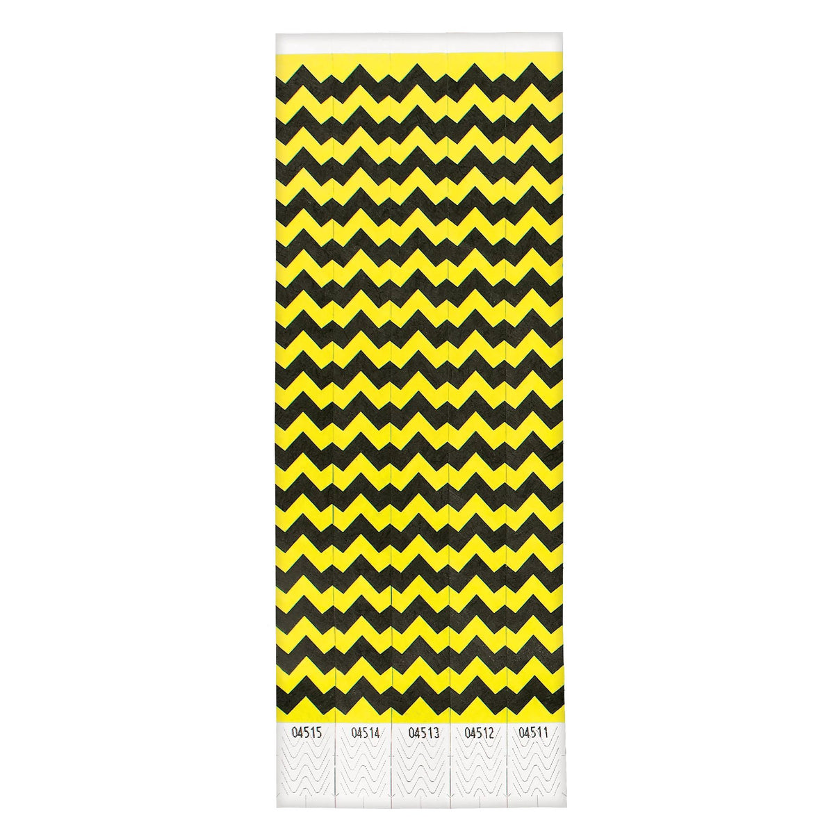 Waterproof Wristbands, Chevron, 10-inch, 500-pk