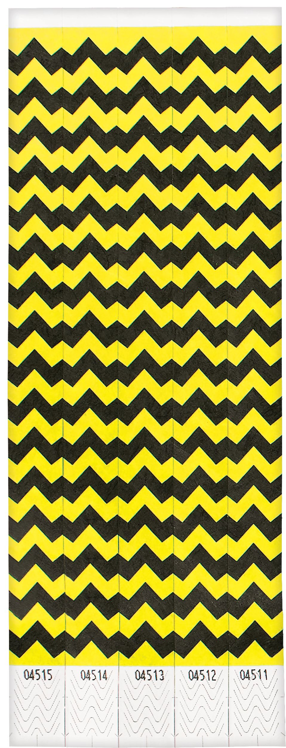 Waterproof Wristbands, Chevron, 10-inch, 500-pk