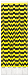 Waterproof Wristbands, Chevron, 10-inch, 500-pk