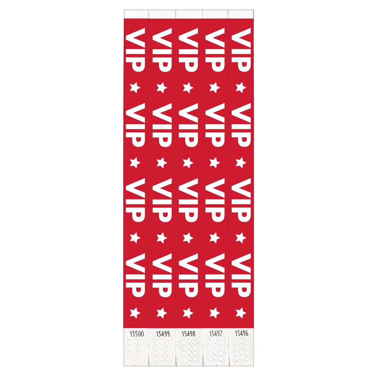 VIP Waterproof Wristbands, 10-inch, 500-pk