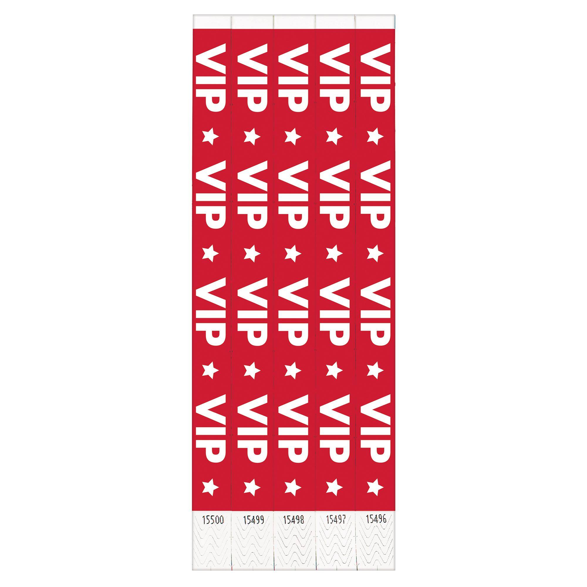 VIP Waterproof Wristbands, 10-inch, 500-pk