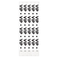 VIP Waterproof White Wristbands, 10-inch, 500-pk