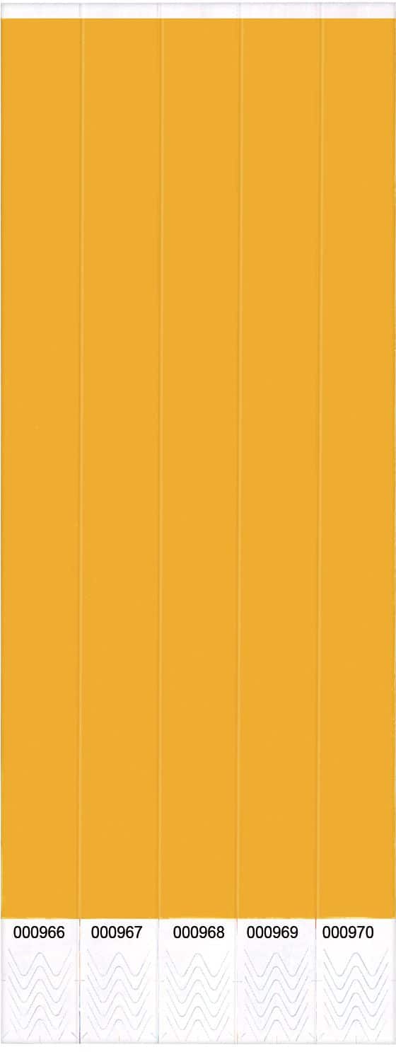 Orange Solid Wristbands, 10-inch, 500-pack