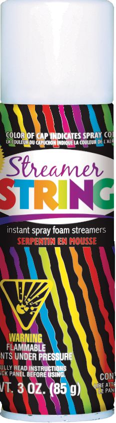 White Streamer String Spray, 3-ounce Can