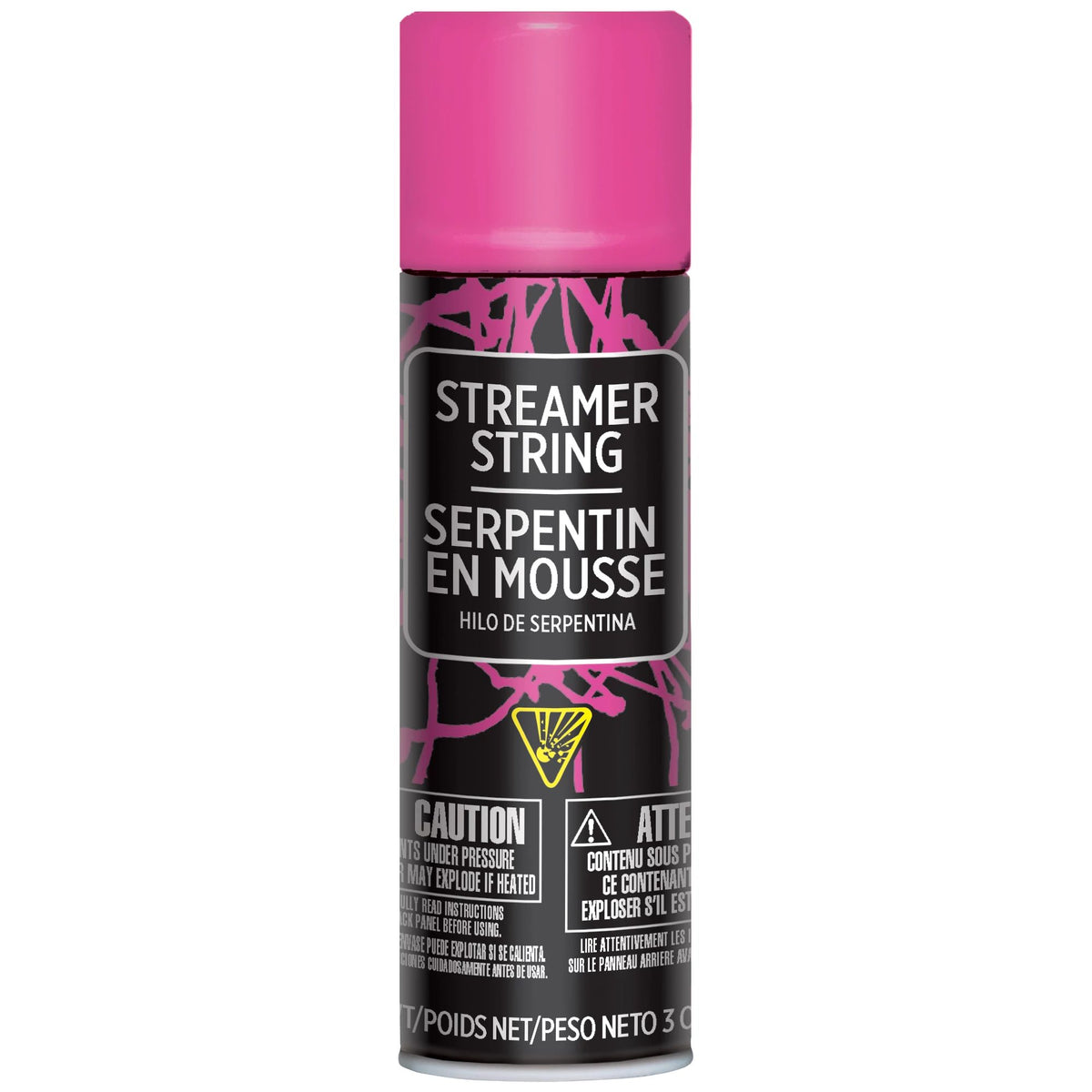 Bright Pink Streamer String Spray, 3-oz