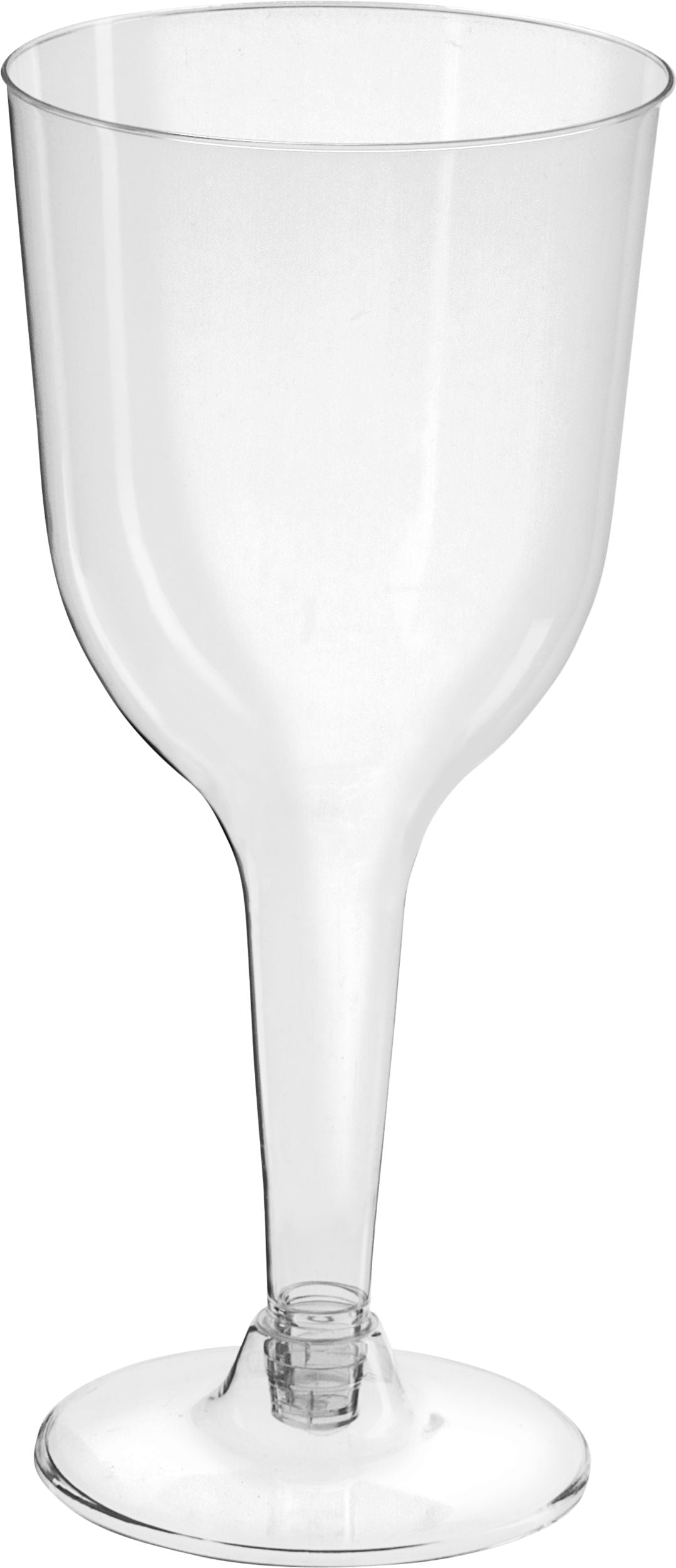 Plastic Reusable Wine Glasses, Clear, 11-ounce, 20-pk