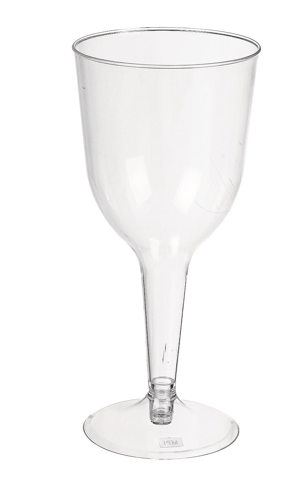 Plastic Reusable Wine Glasses, Clear, 11-ounce, 20-pk