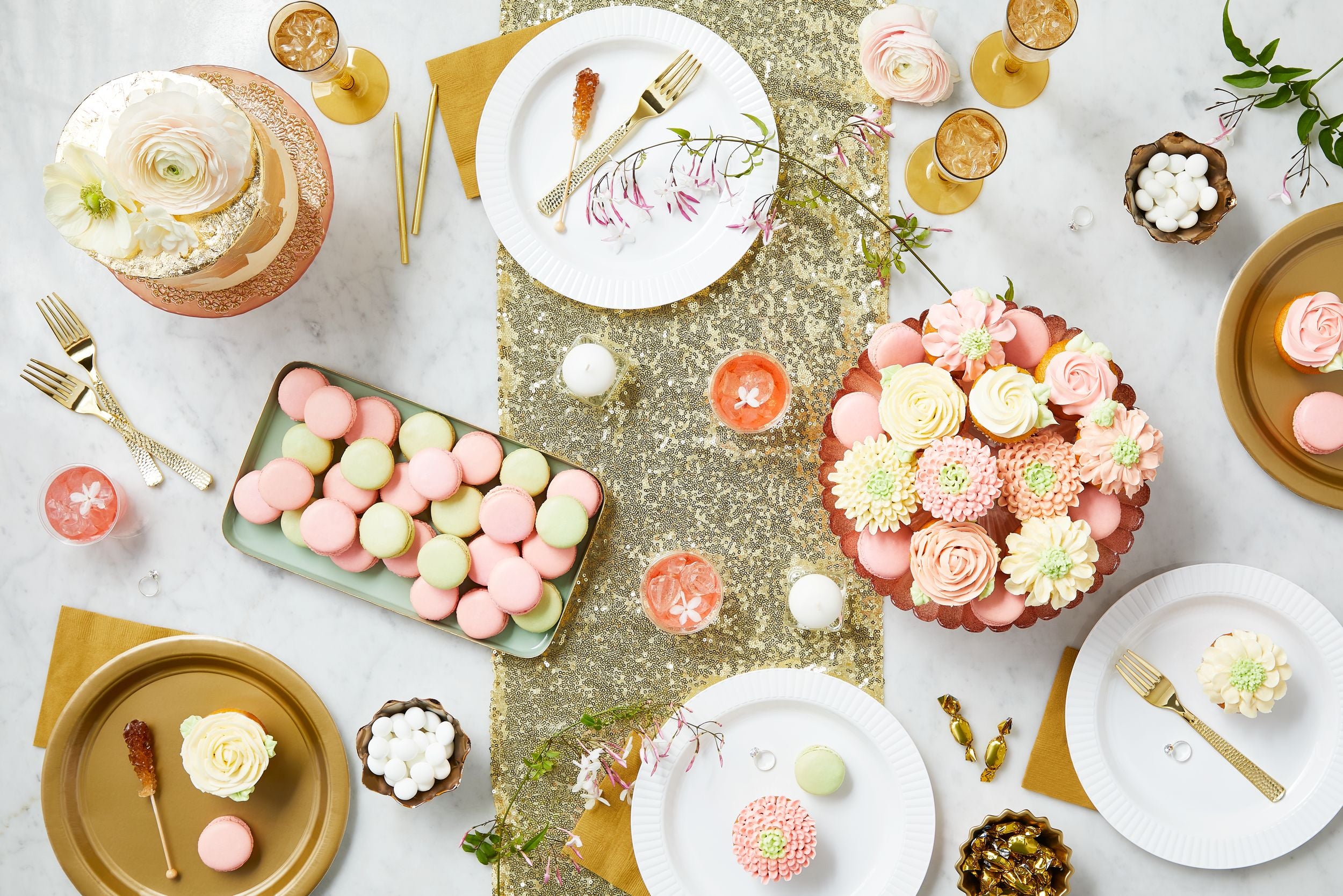 Plastic Reusable Champagne Flutes, Gold, 5-oz, 20-pk