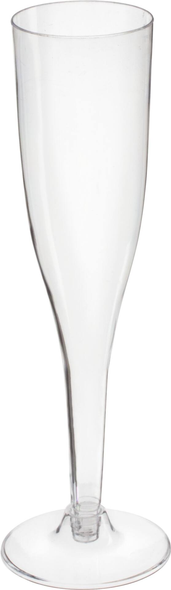 Clear Plastic Champagne Flutes, 5.5-oz, 20-pk