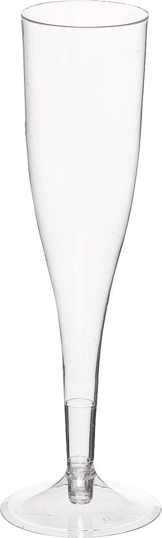 Clear Plastic Champagne Flutes, 5.5-oz, 20-pk