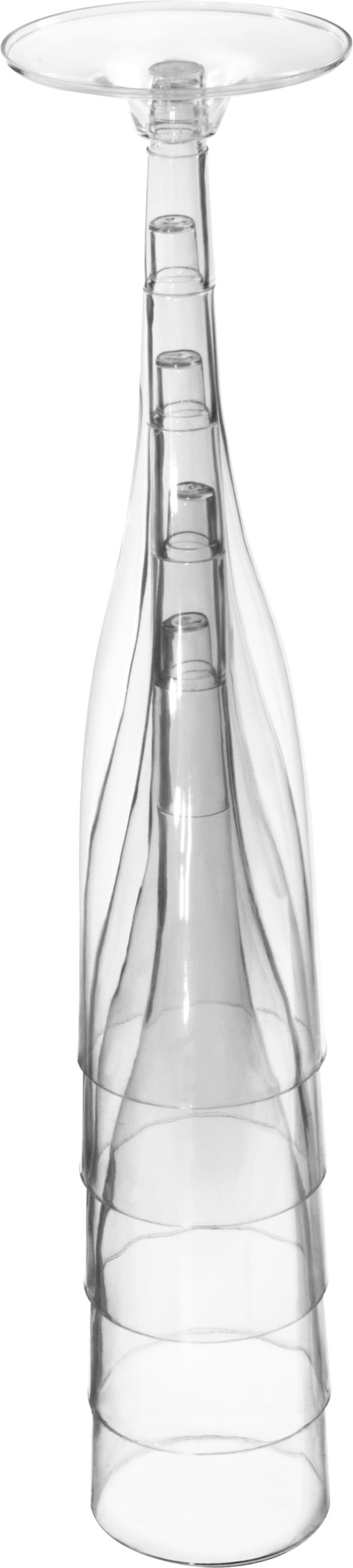Clear Plastic Champagne Flutes, 5.5-oz, 20-pk