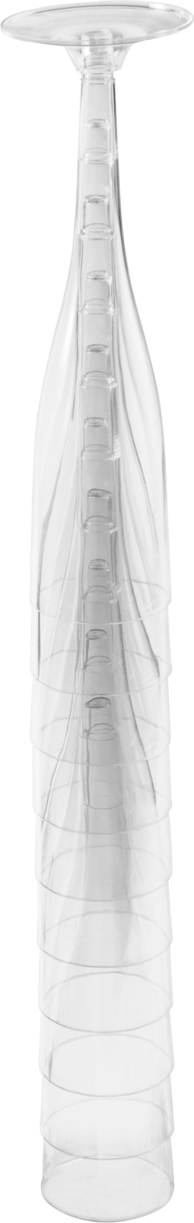 Clear Plastic Champagne Flutes, 5.5-oz, 20-pk