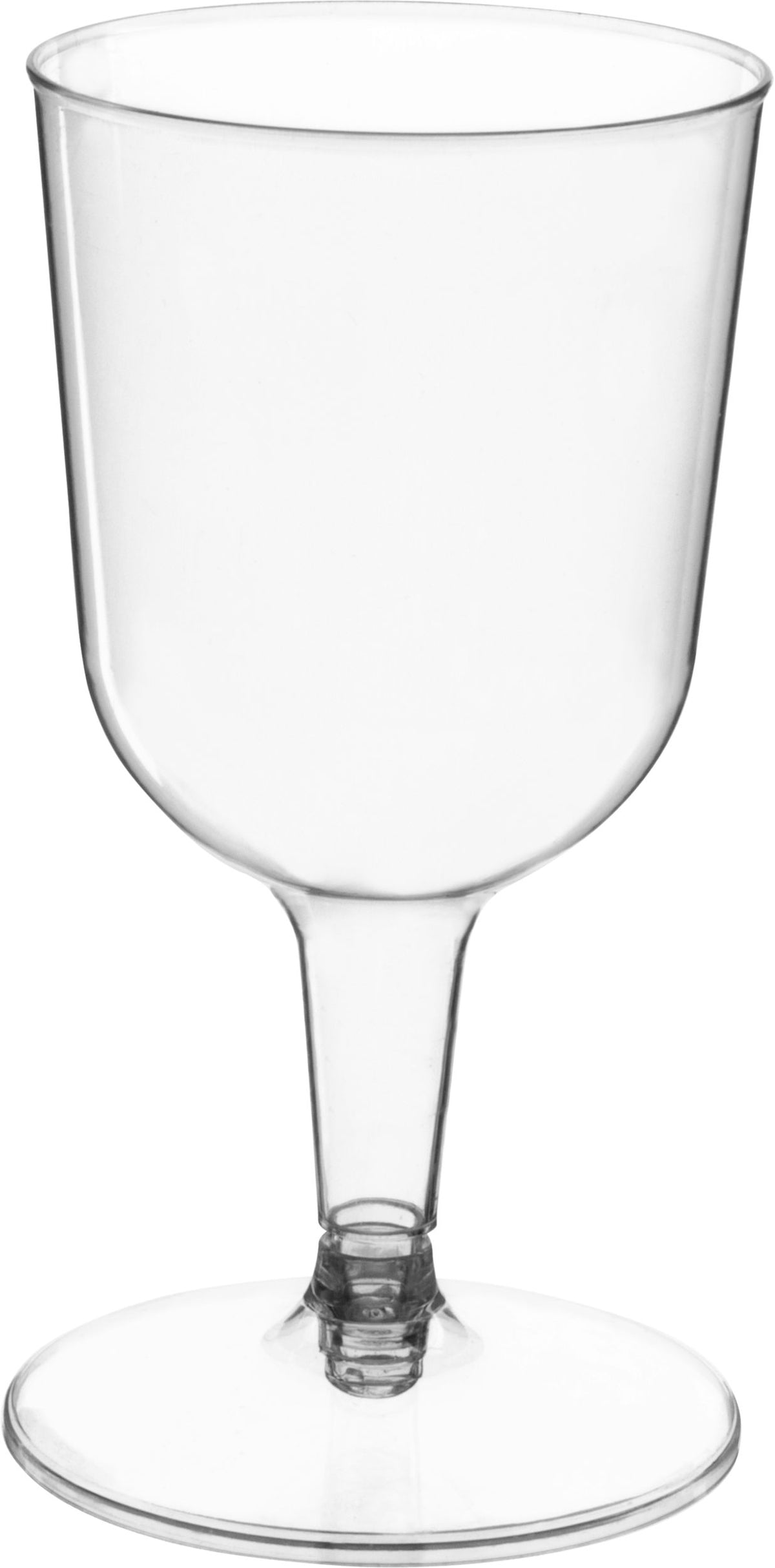 Clear Plastic Wine Glasses, 5.5 ounce, 32-pack