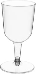 Clear Plastic Wine Glasses, 5.5 ounce, 32-pack