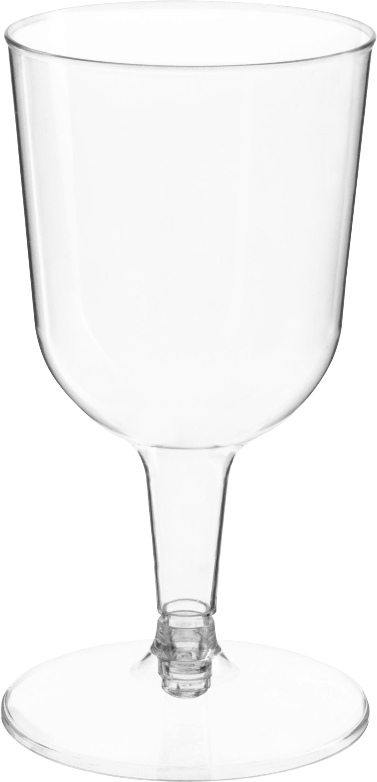 Clear Plastic Wine Glasses, 5.5 ounce, 32-pack