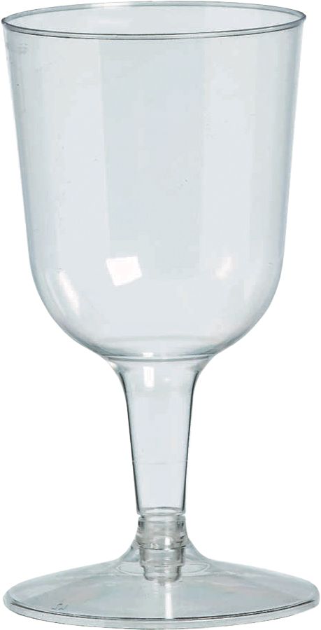 Clear Plastic Wine Glasses, 5.5 ounce, 32-pack