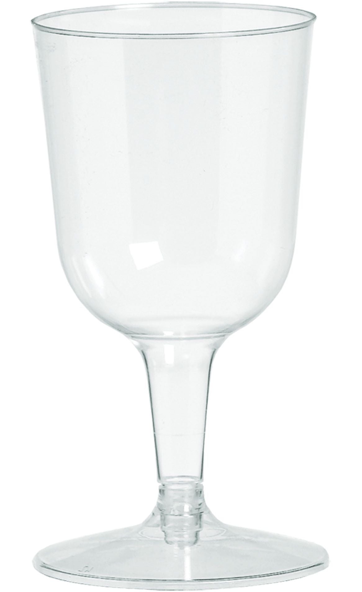 Clear Plastic Wine Glasses, 5.5 ounce, 32-pack