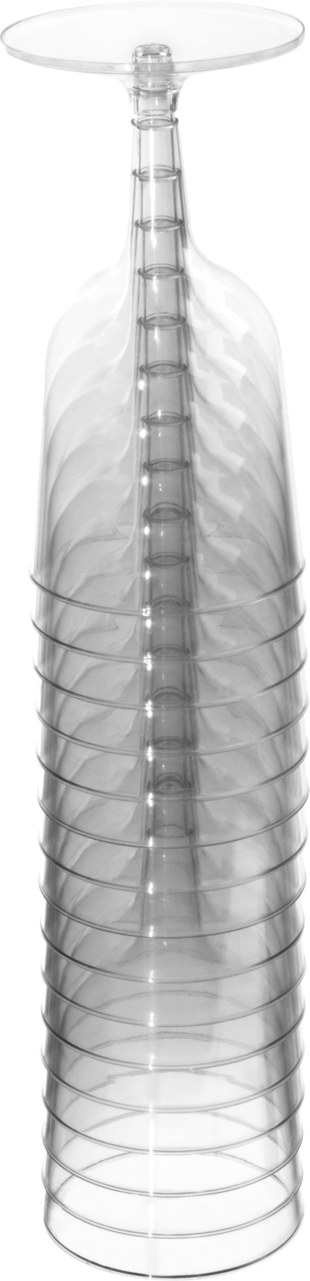 Clear Plastic Wine Glasses, 5.5 ounce, 32-pack