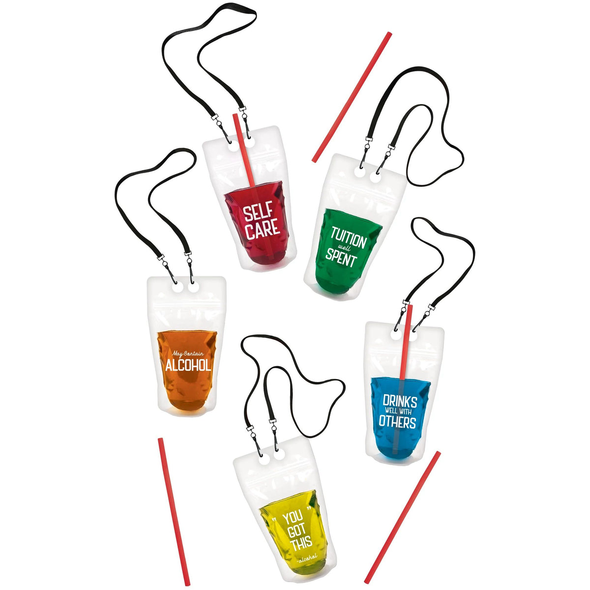 Graduation Celebration Drink Pouches - Set of 5