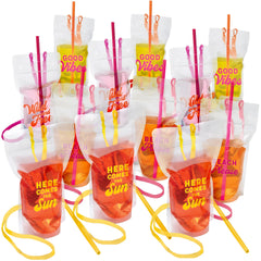 Vibrant Summer Drinkware Pouches, 12-pk