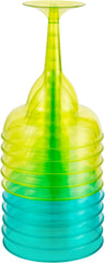 Plastic Reusable Margarita Glasses, Pink, 10-oz, 20-pk