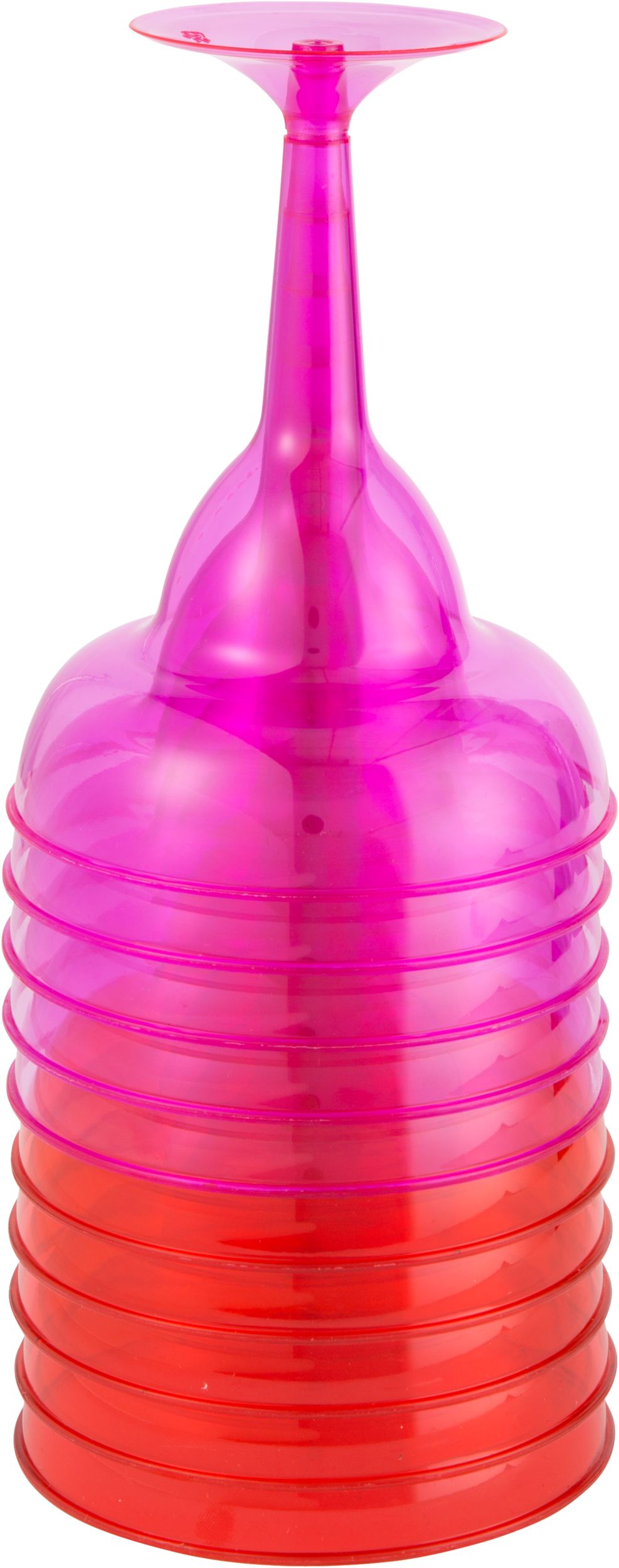Plastic Reusable Margarita Glasses, Pink, 10-oz, 20-pk