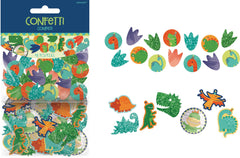 Dino-Mite Dinosaur Giant Confetti, Green/Orange, 3 inch, 48-pk