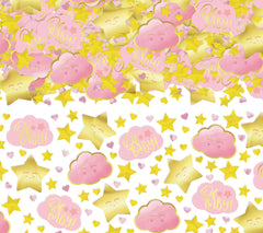 Oh Baby Clouds & Stars Confetti, Pink/Gold, 5 oz