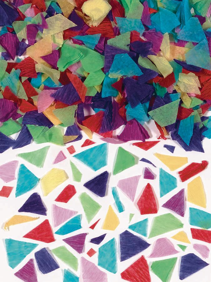 Multi-Colored Triangle Tissue Confetti, 5-oz