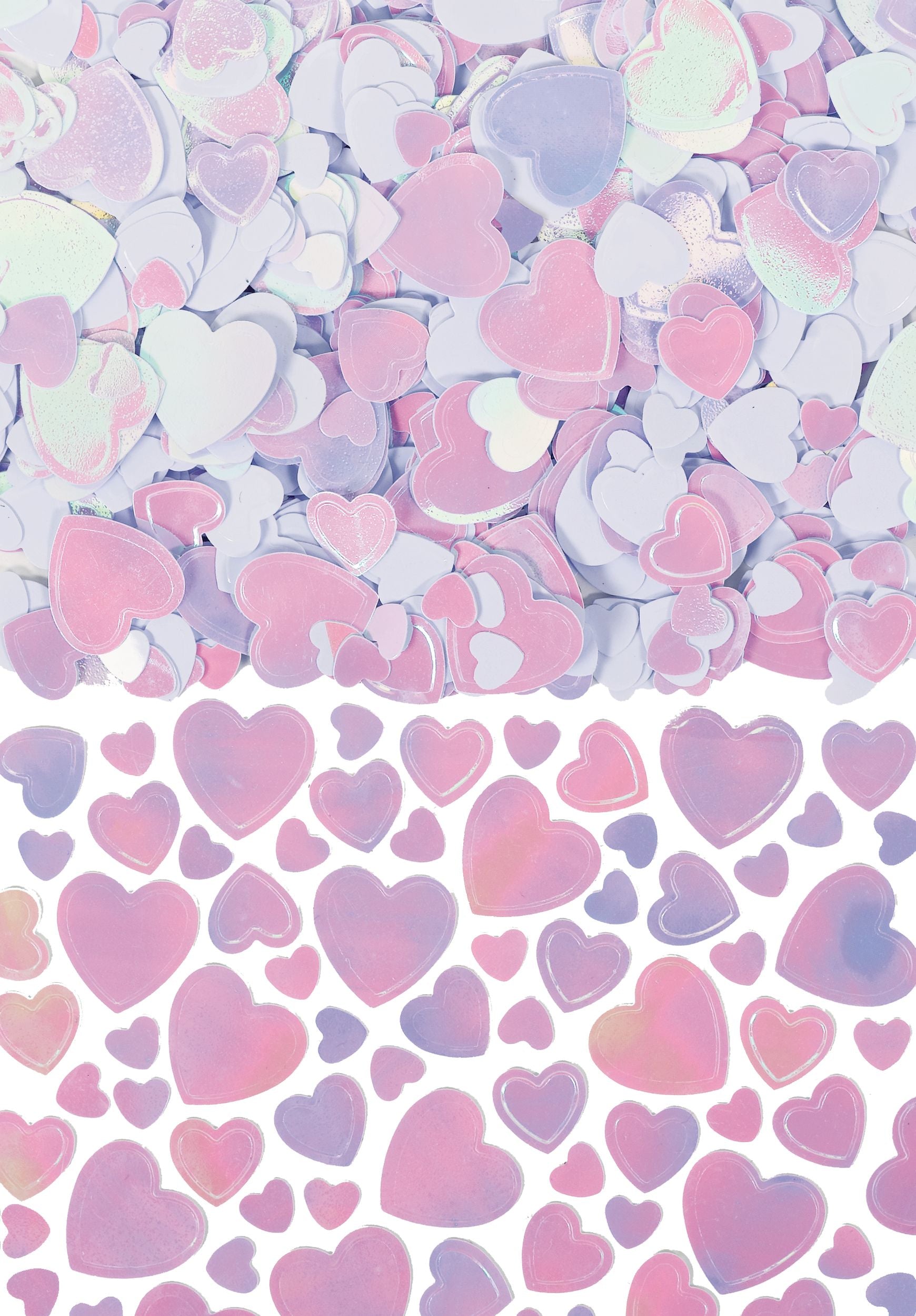 Metallic Heart Confetti Table Scatter, Pink/Purple, 2.5-oz