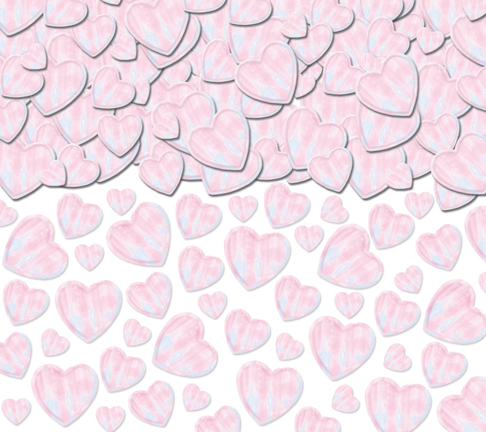 Metallic Heart Confetti Table Scatter, Pink/Purple, 2.5-oz