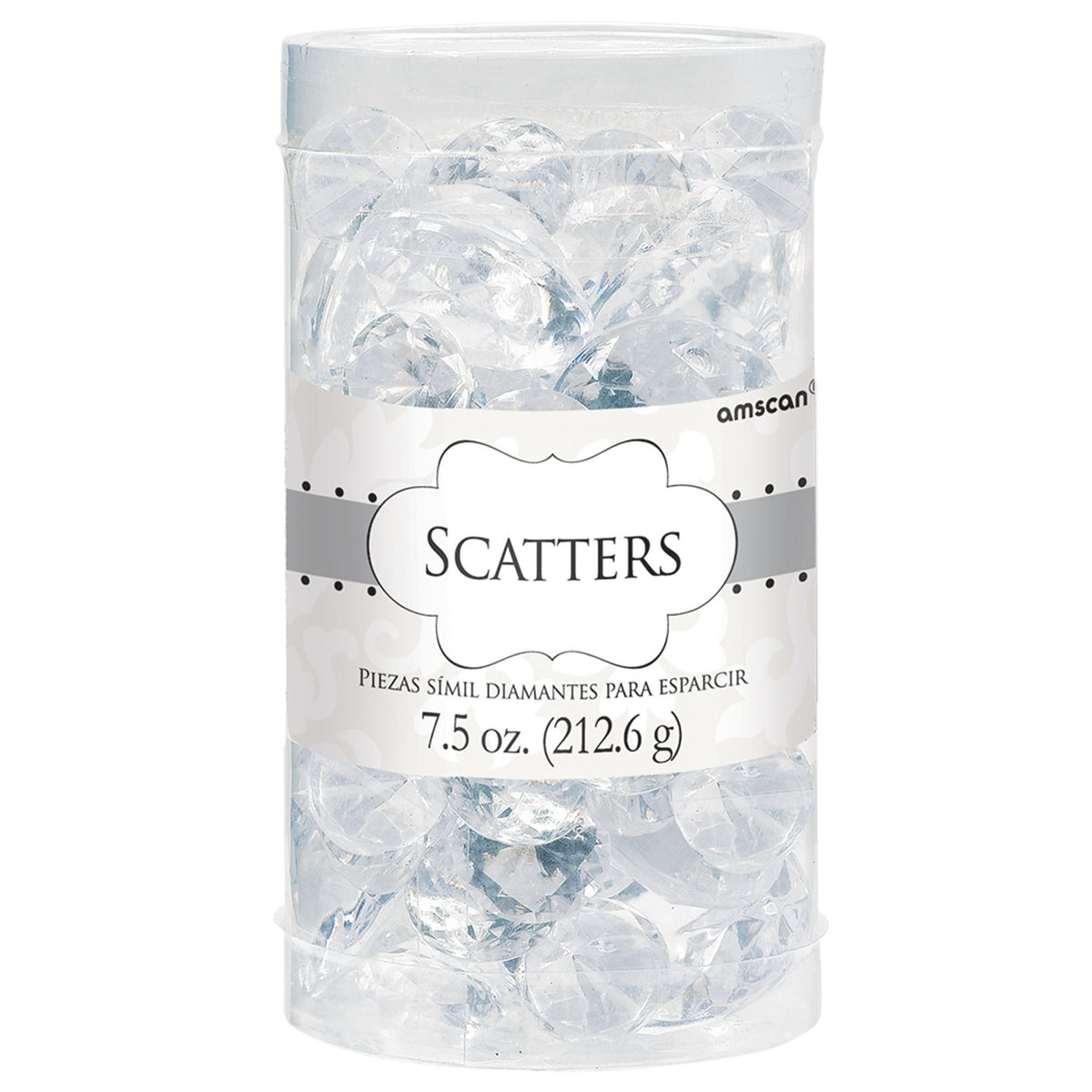 Clear Diamond Confetti Table Scatter, 7.5-oz