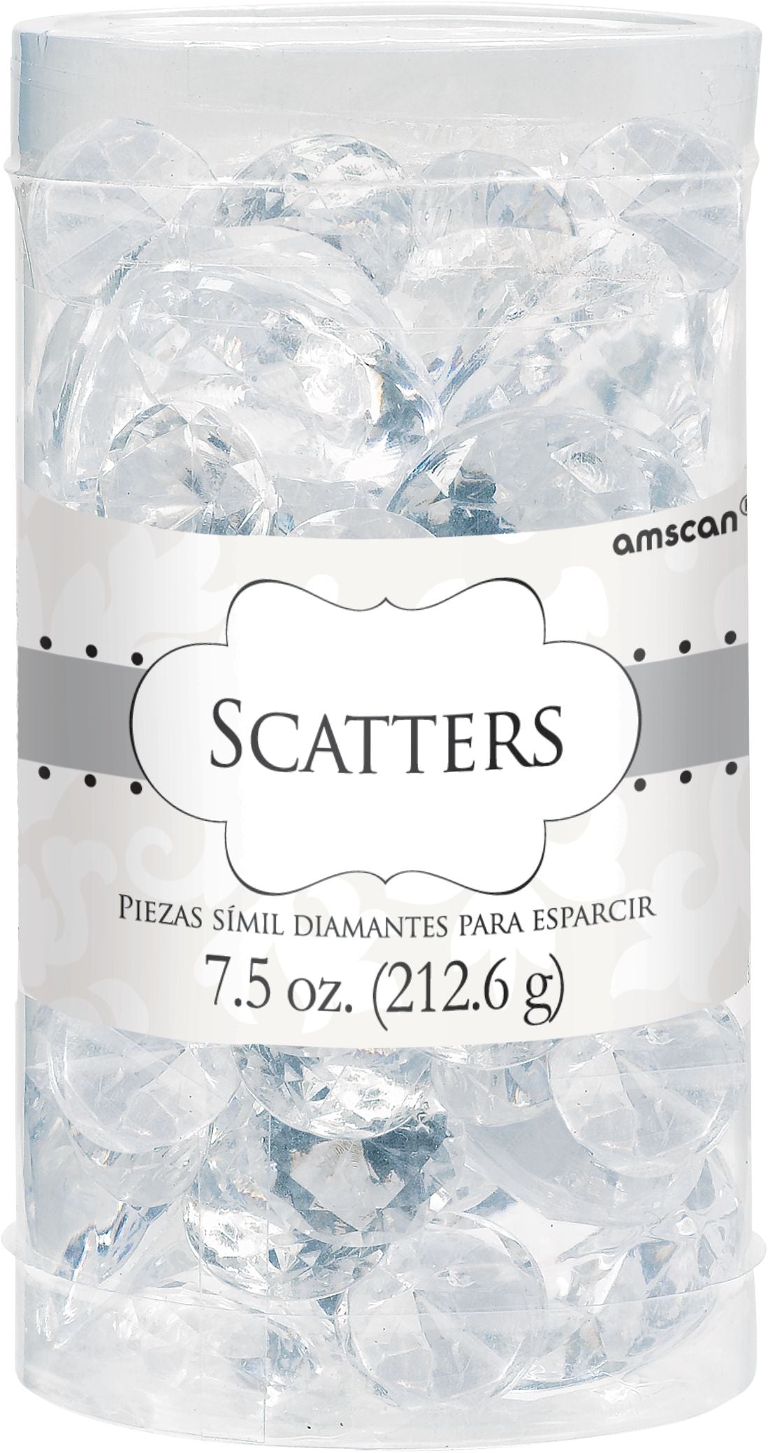 Clear Diamond Confetti Table Scatter, 7.5-oz