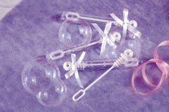 Heart Bubble Wand Tubes, White, 36-pk, for Wedding