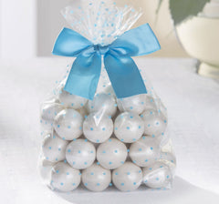 Blue Polka Dot Treat Bags, 10.25-inch, 12-pk